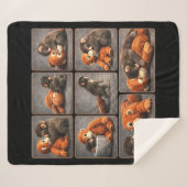 Punch Baby Monkey Sherpa Deken (Voorkant (horizontaal))