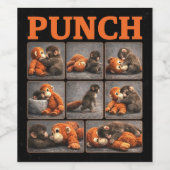 Punch Baby Monkey Wijn Etiket (Enkel label)