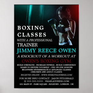 Punch Bag, Boksen klas advertentie Poster