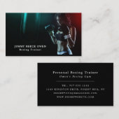 Punch Bag, Boxer, Boxing Trainer Visitekaartje (Voorkant / Achterkant)