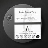 Punch Barber Coiffure Hairdresser Discount Loyalty Visitekaartje