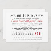 Punch Card Invitation Kaart (Voorkant / Achterkant)