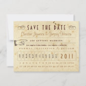 Punch Card Save the Date - kleuren (Voorkant)