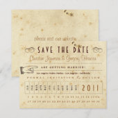 Punch Card Save the Date -  kleuren (Voorkant / Achterkant)