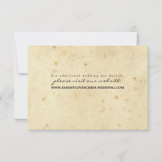 Punch Card Ticket Banner Save the Date (Achterkant)