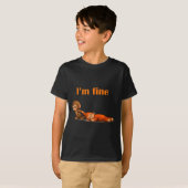 Punch de aap knuffelend met knuffeldier meme t-shirt (Voorkant volledig)