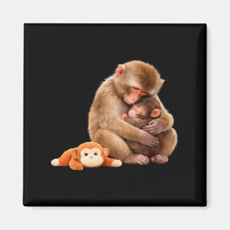Punch de aap knuffelende knuffel meme magneet