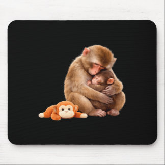 Punch de aap knuffelende knuffel meme muismat