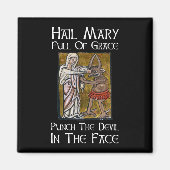 Punch de duivel in het gezicht! magneet (Voorkant)