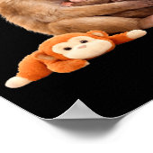 Punch de knuffelende knuffelbeer meme poster (Hoek)