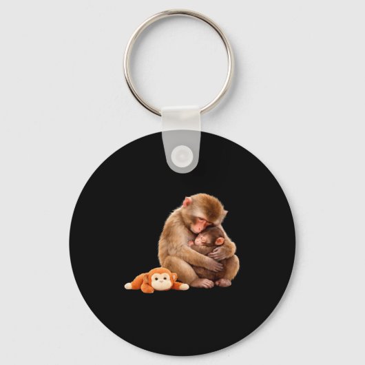Punch de knuffelende knuffeldier meme sleutelhanger (Voorkant)