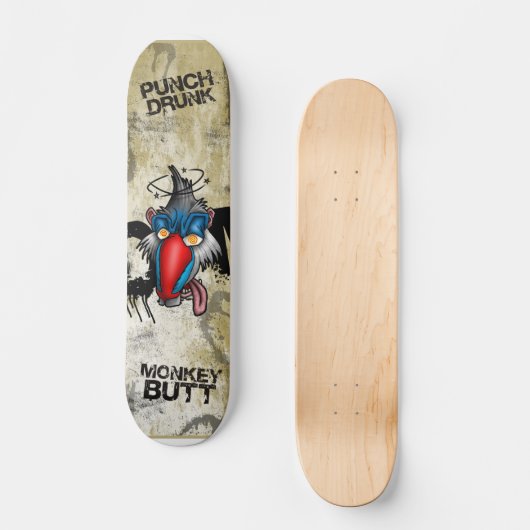 Punch Drink aap Butt Skateboard (Voorkant)