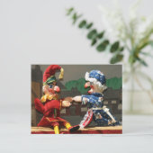 Punch en Judy Briefkaart (Staand voorkant)