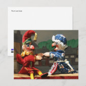 Punch en Judy Briefkaart (Voorkant / Achterkant)