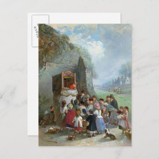 Punch en Judy Briefkaart (Voorkant / Achterkant)