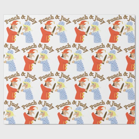 Punch en Judy Cadeaupapier (Vlak)