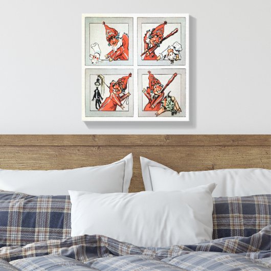 Punch en Judy Canvas Afdruk (Insitu (Slaapkamer))