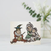Punch en Judy en Baby Briefkaart (Staand voorkant)