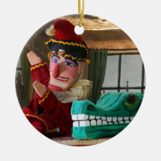 Punch en Judy Keramisch Ornament