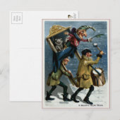  Punch en Judy nieuwjaar Briefkaart (Voorkant / Achterkant)