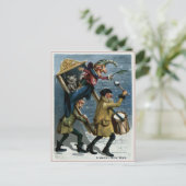  Punch en Judy nieuwjaar Briefkaart (Staand voorkant)