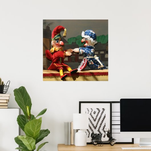 Punch en Judy Poster (Thuiskantoor)