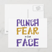 Punch Fear in Face Briefkaart (Voorkant / Achterkant)