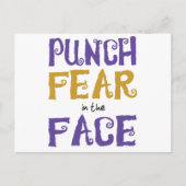 Punch Fear in Face Briefkaart (Voorkant)