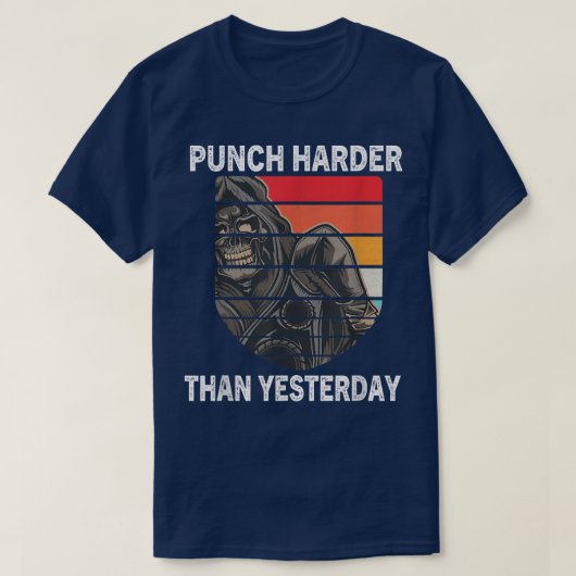 Punch Harder Than Boxing Champion Motiva T-shirt (Design voorkant)