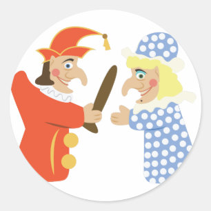 Punch & Judy Ronde Sticker