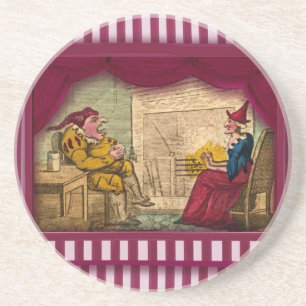 Punch & Judy Scene I Zandsteen Onderzetter