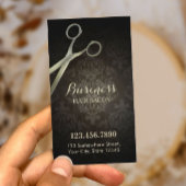 Punch Kaart | Anitique Scissor Damask Hair Salon Klantenkaartje