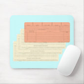 Punch Kaarten Mousepad Muismat (Met muis)
