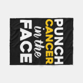 Punch (kindertijd) kanker in het gezicht bewustzij fleece deken (Voorkant (Horizontaal))
