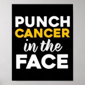 Punch (kindertijd) kanker in het gezicht bewustzij poster (Voorkant)