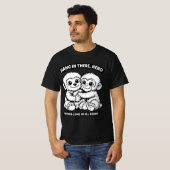 Punch-kun aap ontwerp klassiek T-shirt (Voorkant volledig)