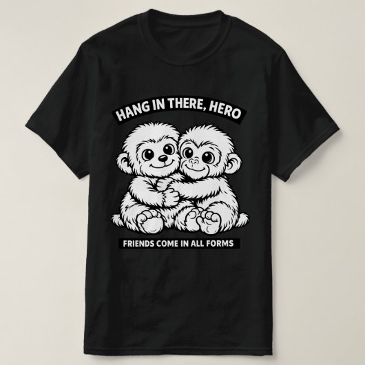 Punch-kun aap ontwerp klassiek T-shirt (Design voorkant)