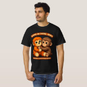 Punch-kun Monkey Design Classic -Friendship  T-shirt (Voorkant volledig)