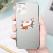 Punch‑kun & Plush Monkey – Kawaii voor Kinderen Sticker (Telefoon)