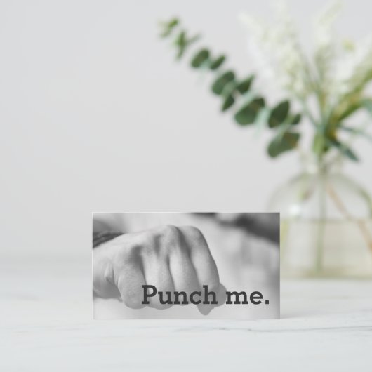 Punch me Simple Dark Loyalty Coffee Fist (Staand voorkant)