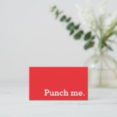 Punch Me Simple Dark Loyalty Coffee Punch-Card (Staand voorkant)