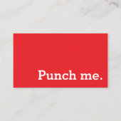 Punch Me Simple Dark Loyalty Coffee Punch-Card (Voorkant)