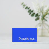 Punch Me Simple Dark Loyalty Coffee Punch-Card (Staand voorkant)