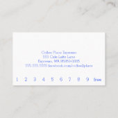 Punch Me Simple Dark Loyalty Coffee Punch-Card (Achterkant)