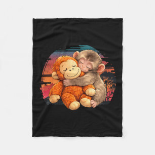Punch Monkey Baby Pret voor Iedereen Fleece Deken
