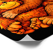 Punch monkey cute baby funny animal poster (Hoek)