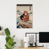 Punch Monkey Poster Japanse Makaak met (Thuiskantoor)