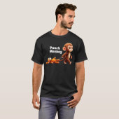 Punch Monkey Viraal Knuffelig Grafisch T-shirt (Voorkant volledig)