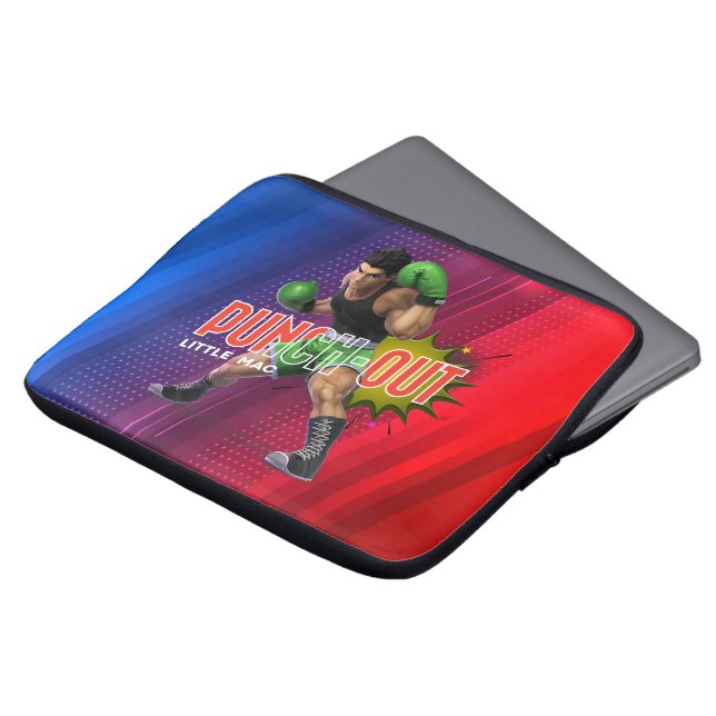 Punch Out (Bokssport) | 13 inch Laptop Sleeve (Voorkant top)
