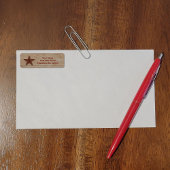 Punch Star-adreslabel Etiket